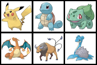 A Equipe de Ash em Kanto