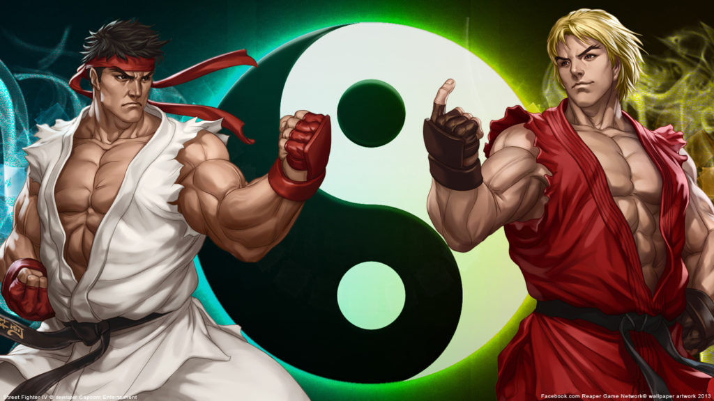 Ryu vs Guile - Street Fighter II Victory 