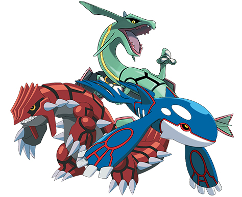 A História de Groudon Kyogre e Rayquaza