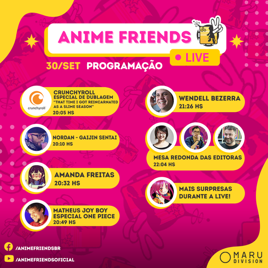 Anime Friends 2022 – Veja os dubladores que já confirmaram