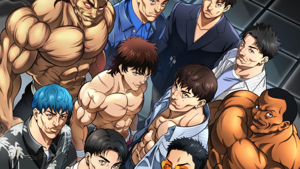 Alguns personagens do anime Baki.