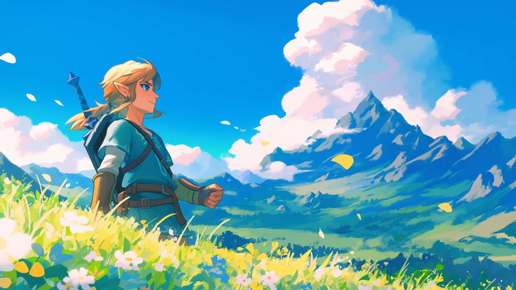 Wallpaper do jogo The Legend of Zelda, da Nintendo